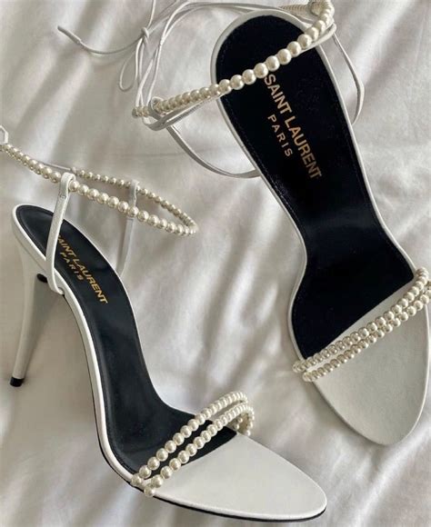 ysl pearl heel|yves saint laurent high heels.